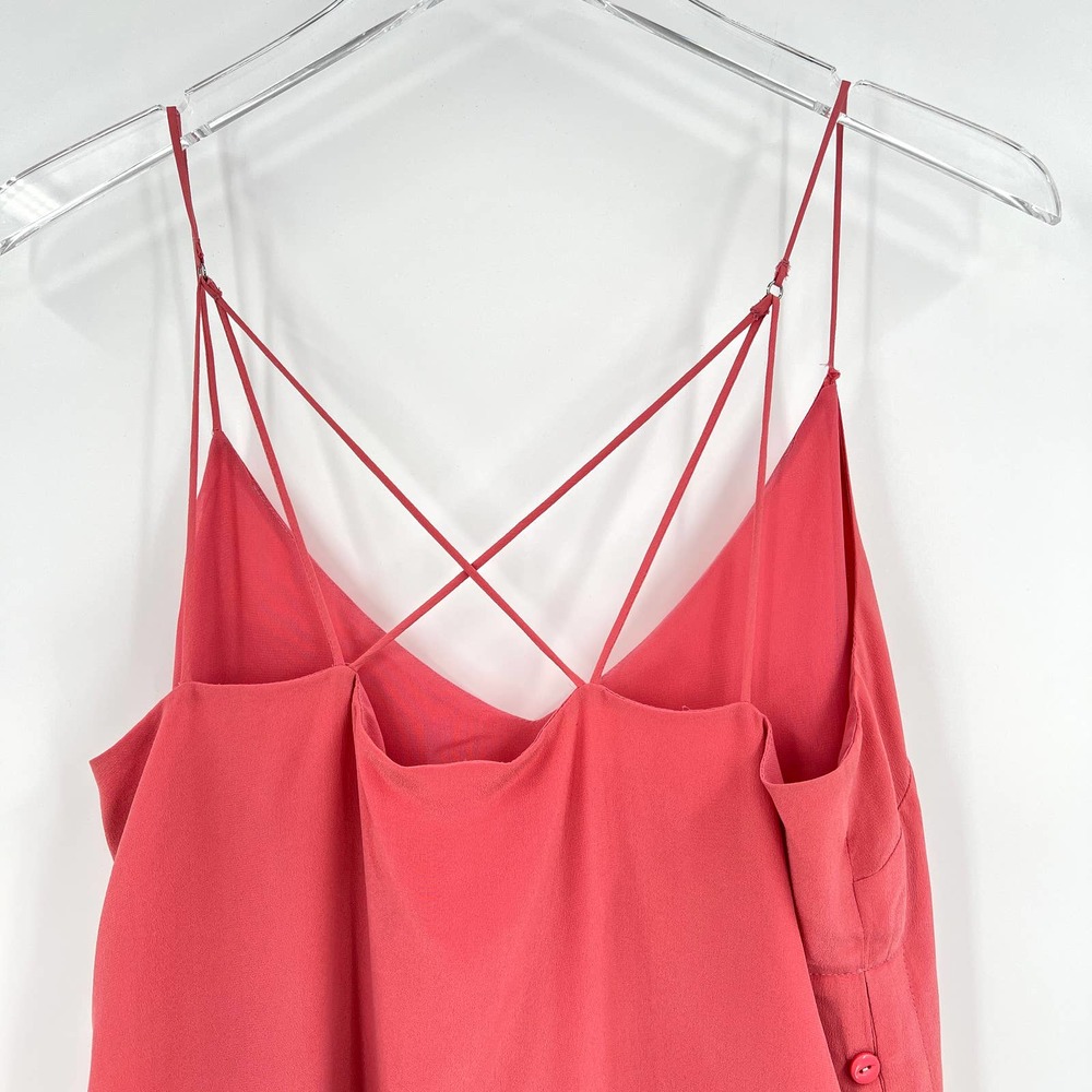 ANTHROPOLOGIE MAEVE Meret Silk Tunic Tank Rose Pink 8 NWT - Picture 8 of 10